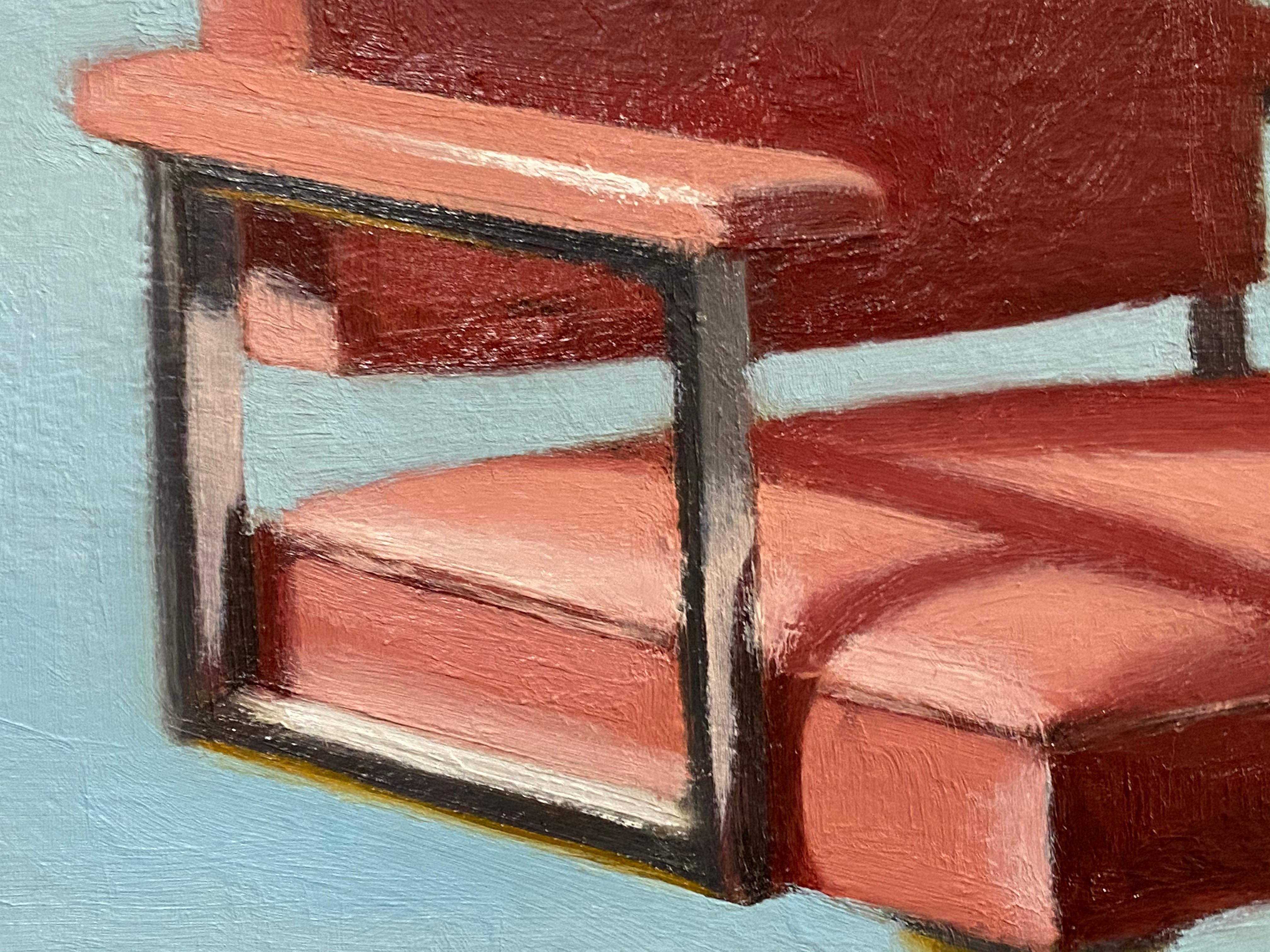 Alex is a master of the use and play of light and shadow.
Brilliantly executed and simple statement of a mid-century office chair
Comes Unframed

Distant Memories
24 x 24 x .5 
Oil On Wood Panel


Alex Selkowitz is a contemporary painter. . He is