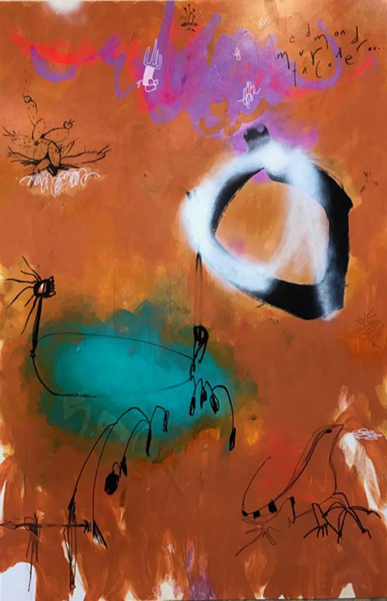 Jody Levinson Abstract Painting - Caliente y Frio 