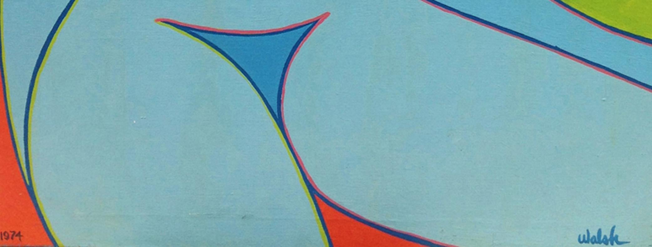 Blauer Watusi (Amerikanische Moderne), Painting, von Kenneth B Walsh
