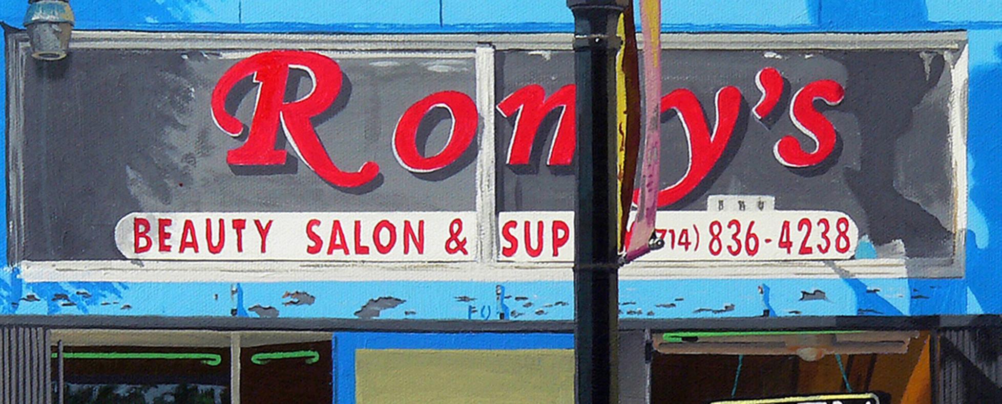 Romy's Salon - Painting by Michael Ward