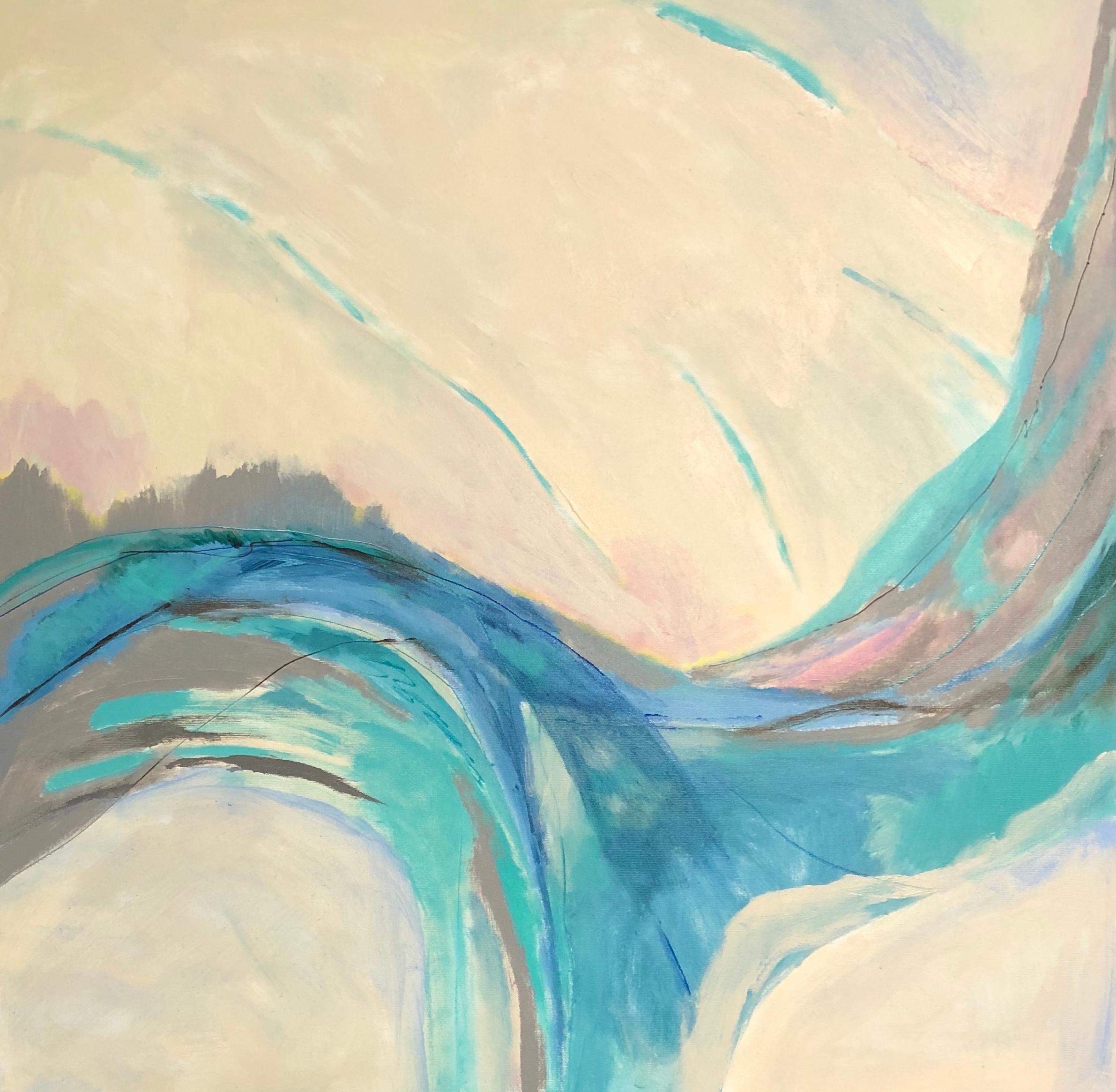 Beth Barry Landscape Painting - Muscle Wave