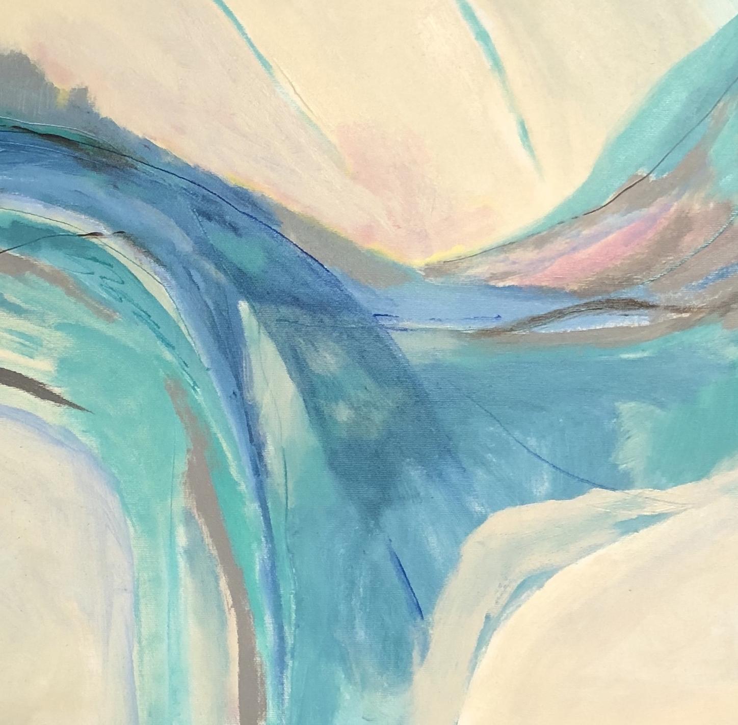 Muschelwelle – Painting von Beth Barry