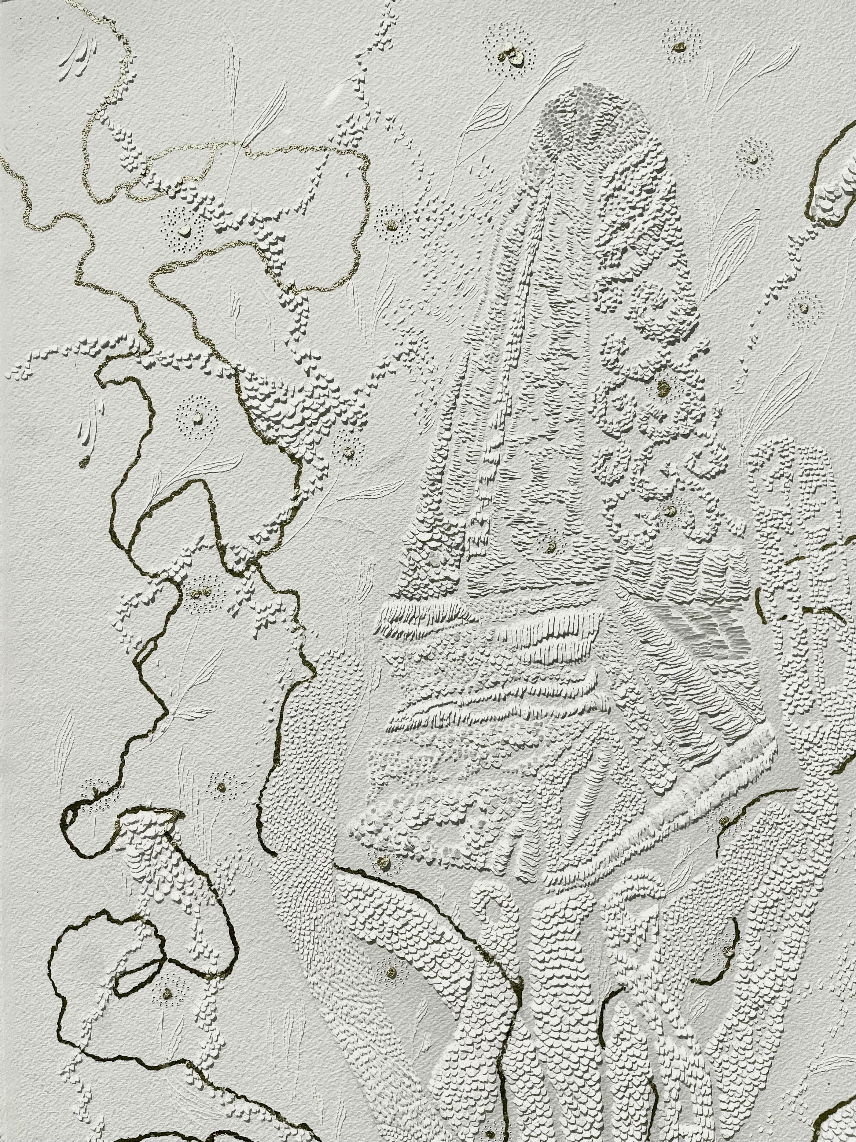 LUMIÈRE ENTRELACÉE - Abstrait Art par Séverine de La Chapelle