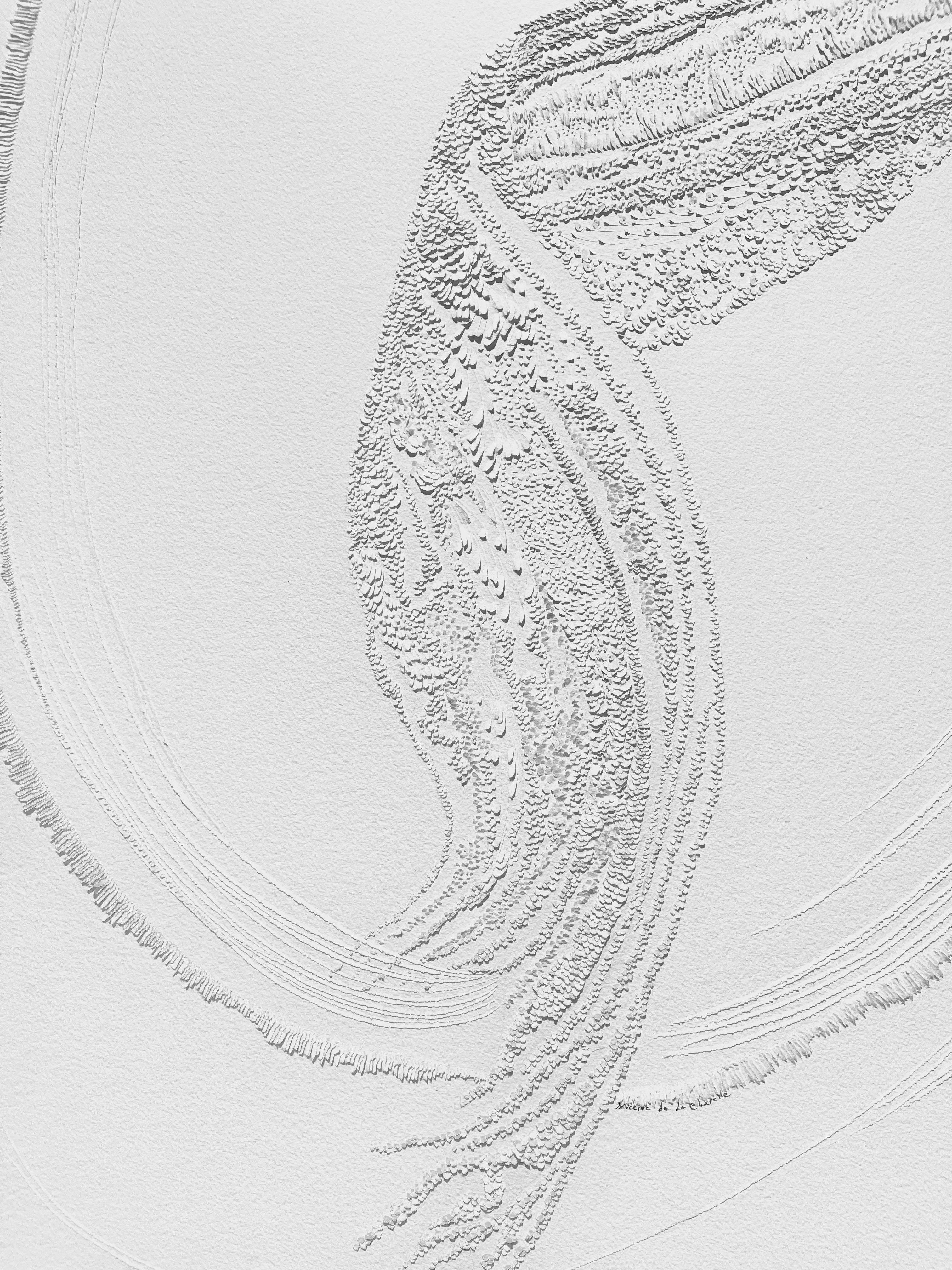 One of a kind Sculpted Paper or Bas Relief
Séverine de La Chapelle's artistic inspiration reflects her temperament—joyful, spontaneous, and infused with positive energy. Through her paper sculptures, she extends this essence, allowing an internal