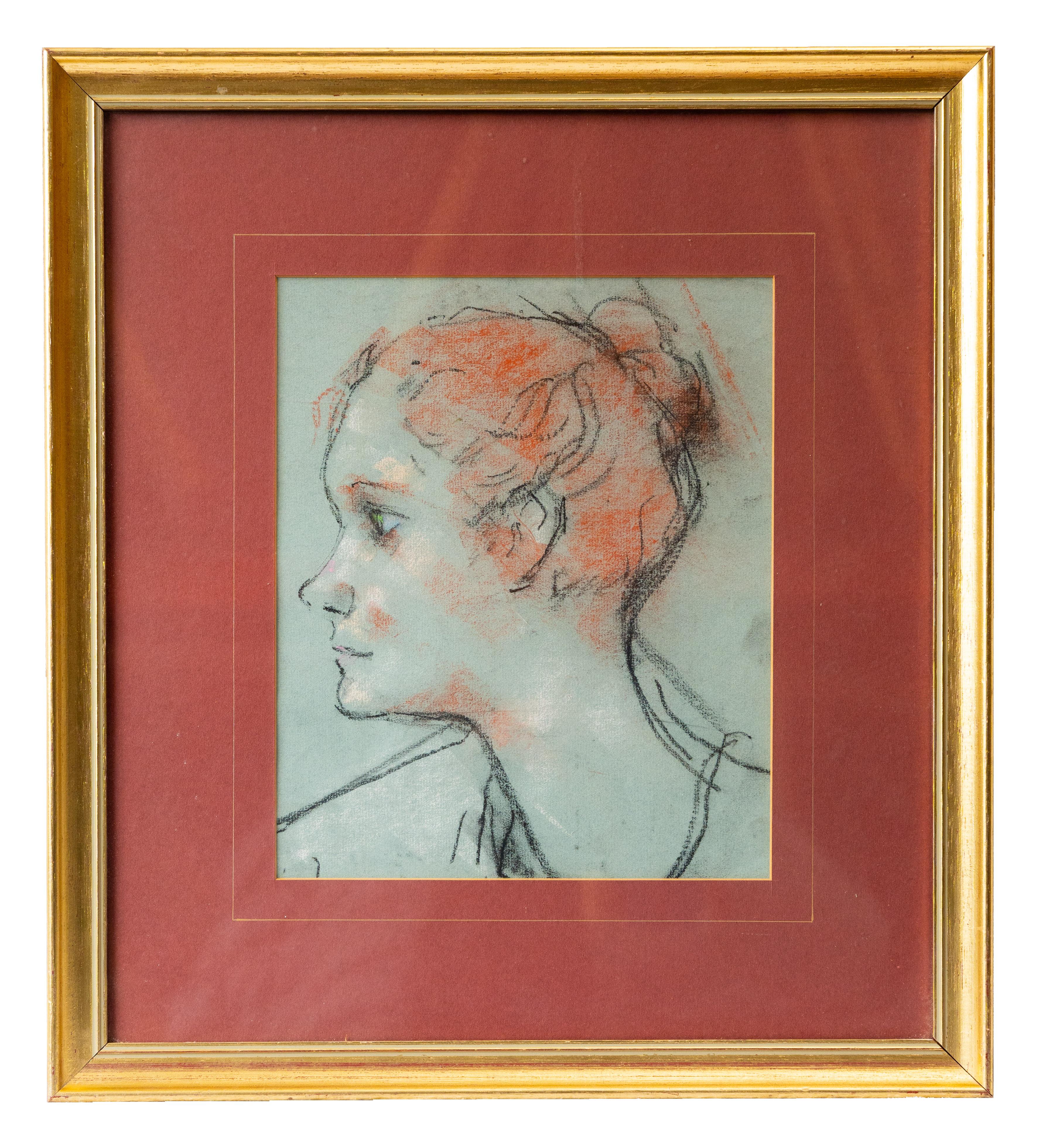 Portrait of a Lady (after Toulouse-Lautrec), 1924 - Art by Peter Collins ARCA
