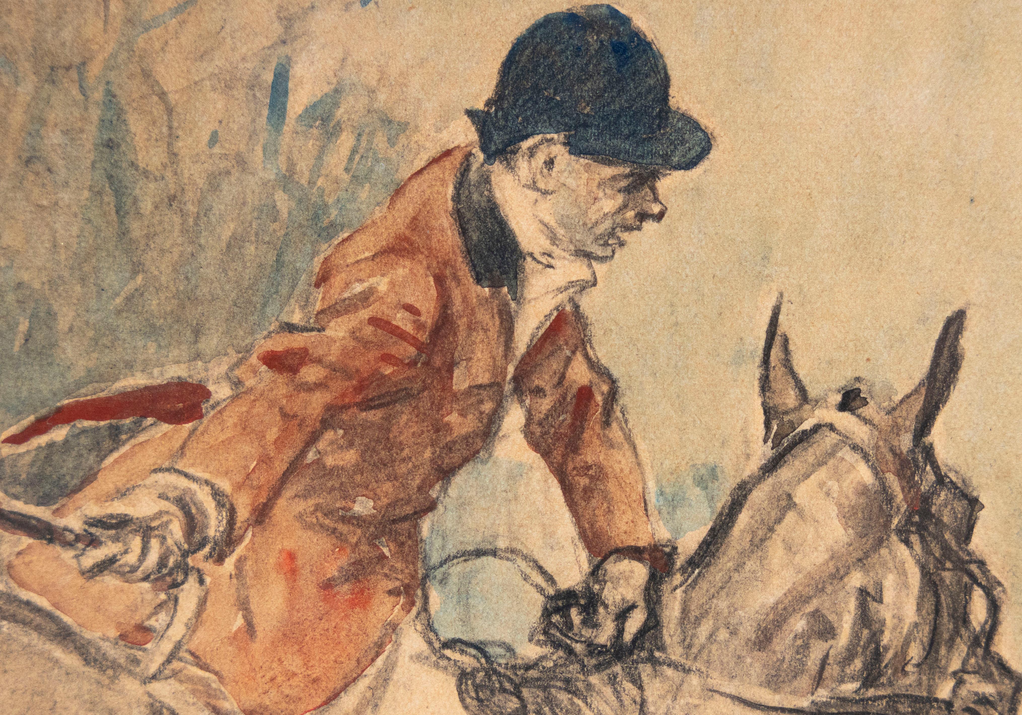 Hunting scene - Art by Gilbert Holiday