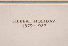 Holding hard, Gilbert Holiday, 20th century signed