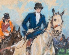 Hunting and falling of by a lake