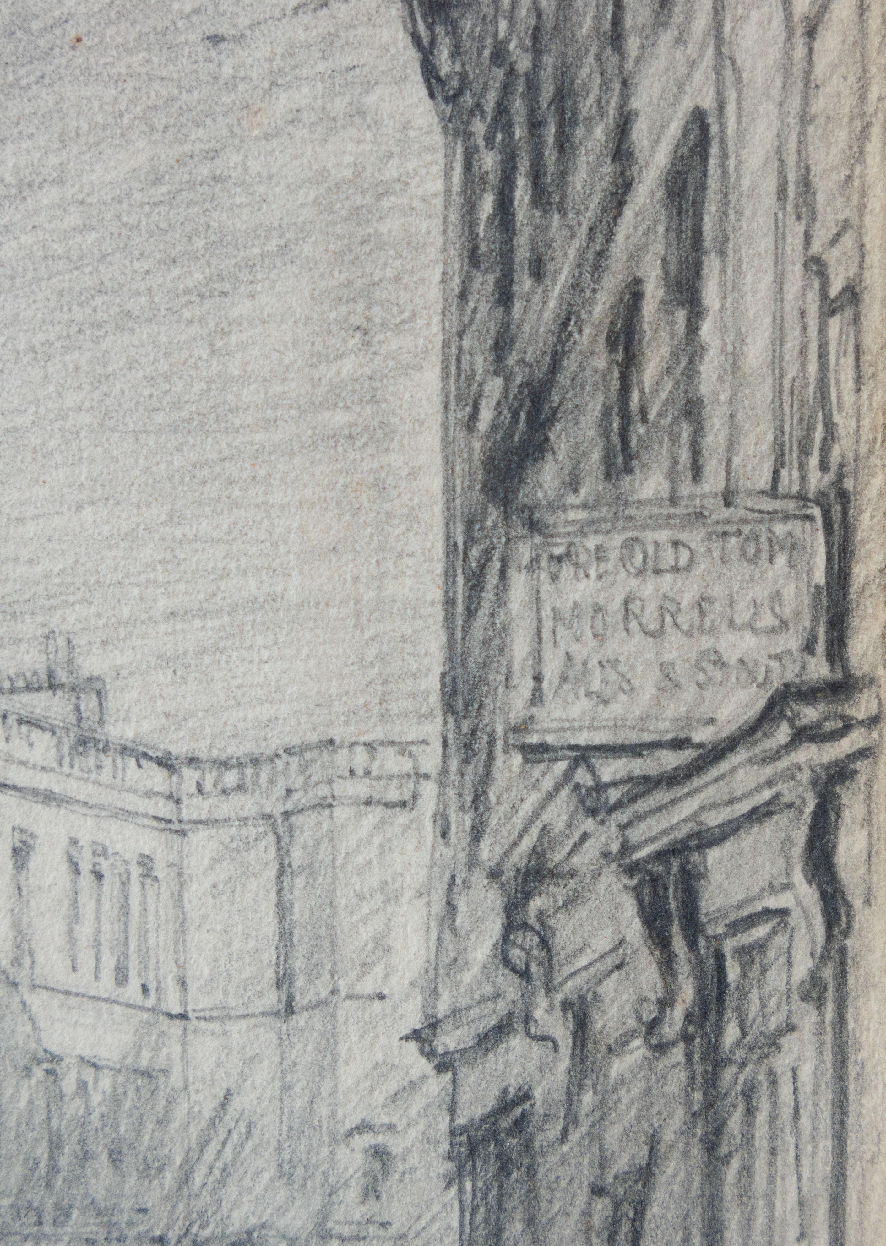 Il grande ingresso di Christchurch, Oxford, di Hanslip Fletcher, 1907, firmato in vendita 4