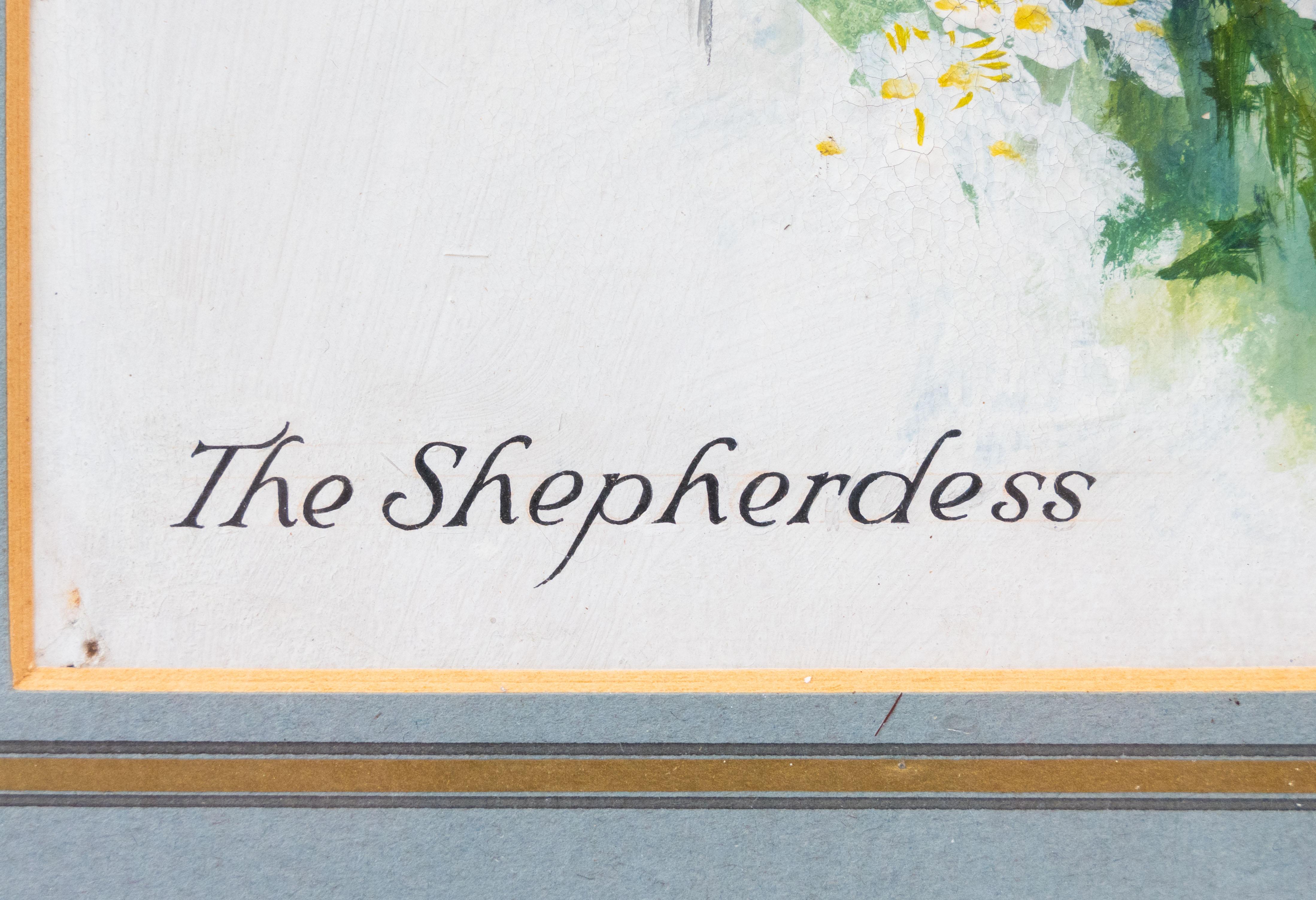 La pastora, Richard Pannett (siglo XX), firmado en venta 5