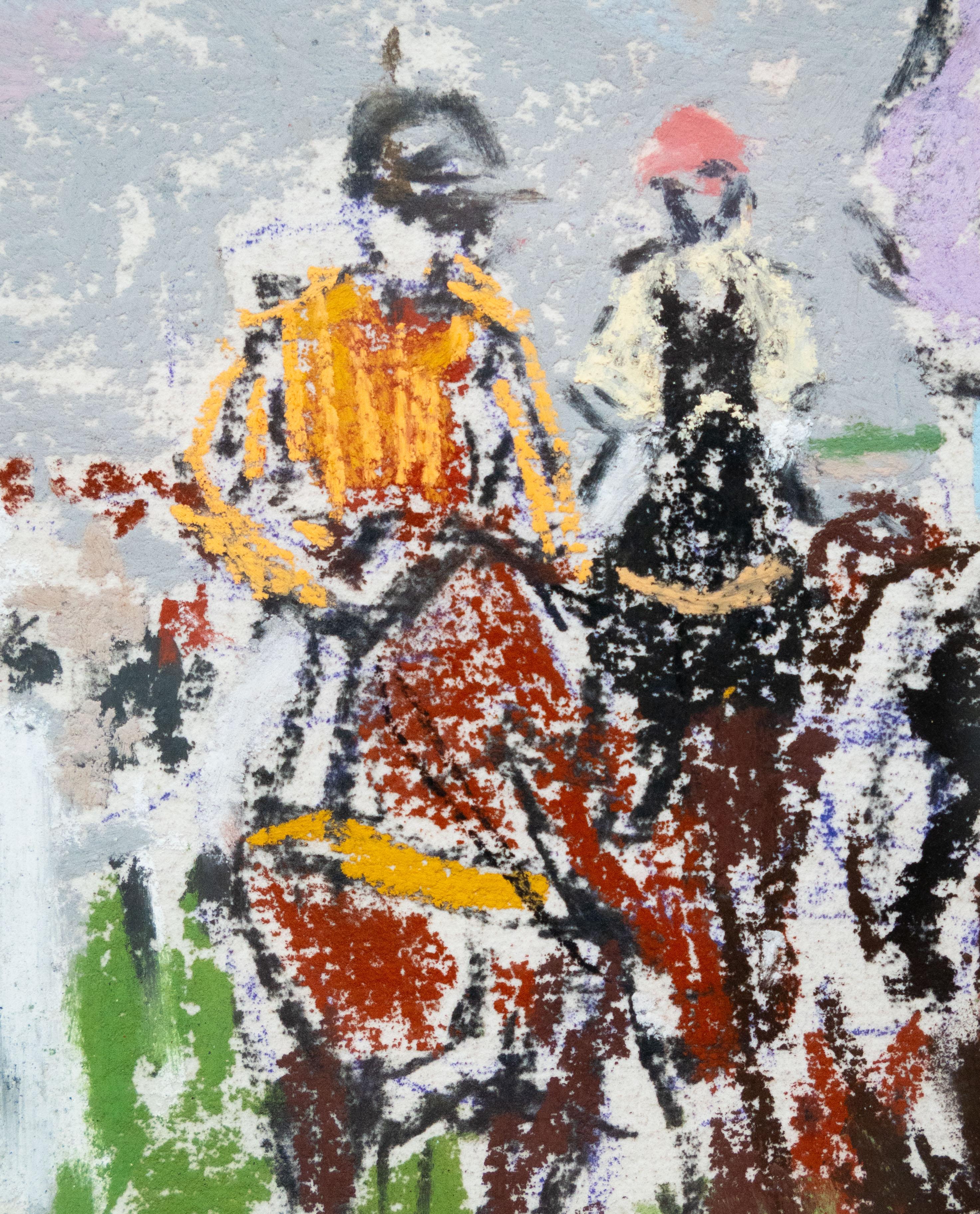 Avant le départ, Jay Boyd s (1958-), signé - Beige Animal Art par Jay Boyd Kirkman