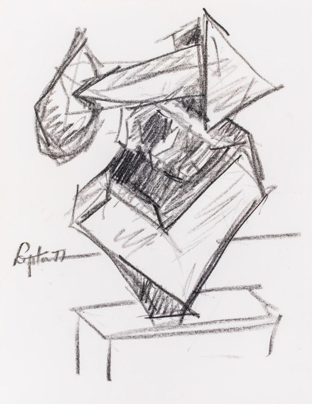 Abstract Expressionist Sculpture Study