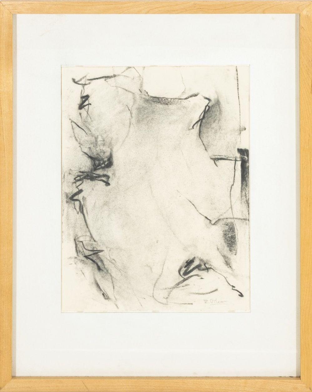 Abstract Drawing Robert O'Meara - Composition expressionniste abstraite