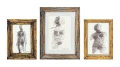 Dibujos abstractos a tinta y acuarelas