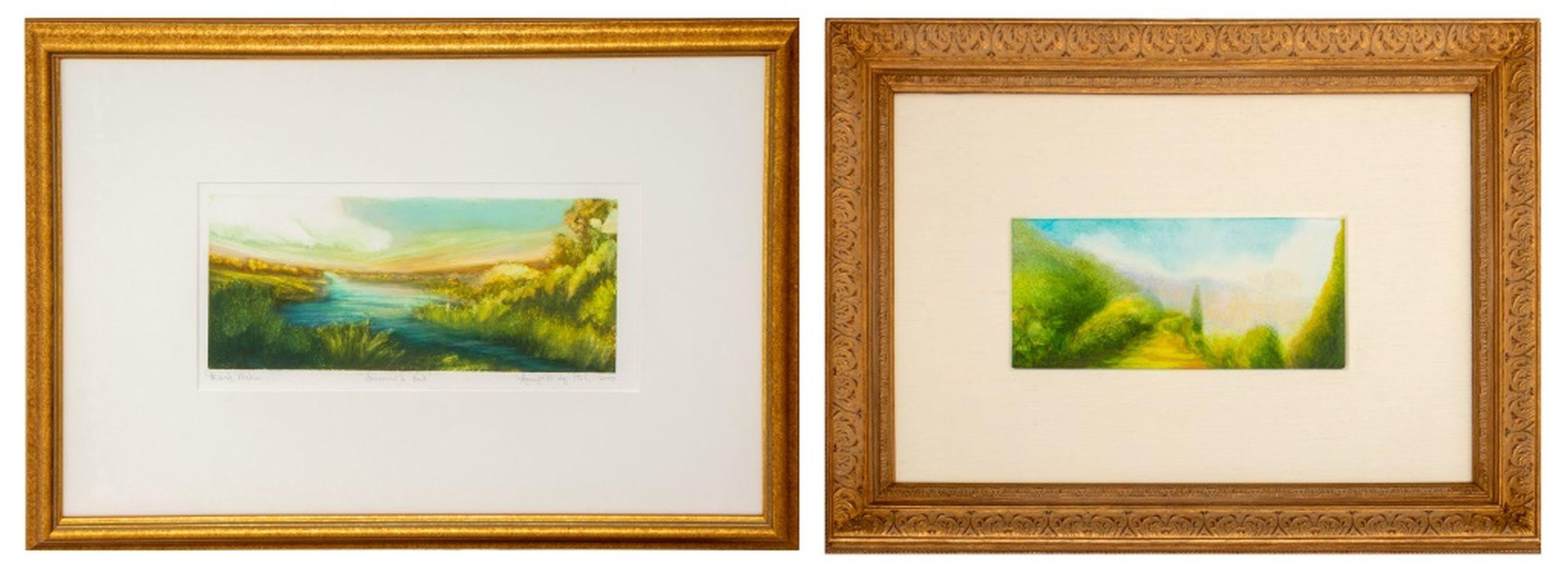 Landscape Art di Nancy McTague-Stock - "Lucca Glow" e "Summer's End"