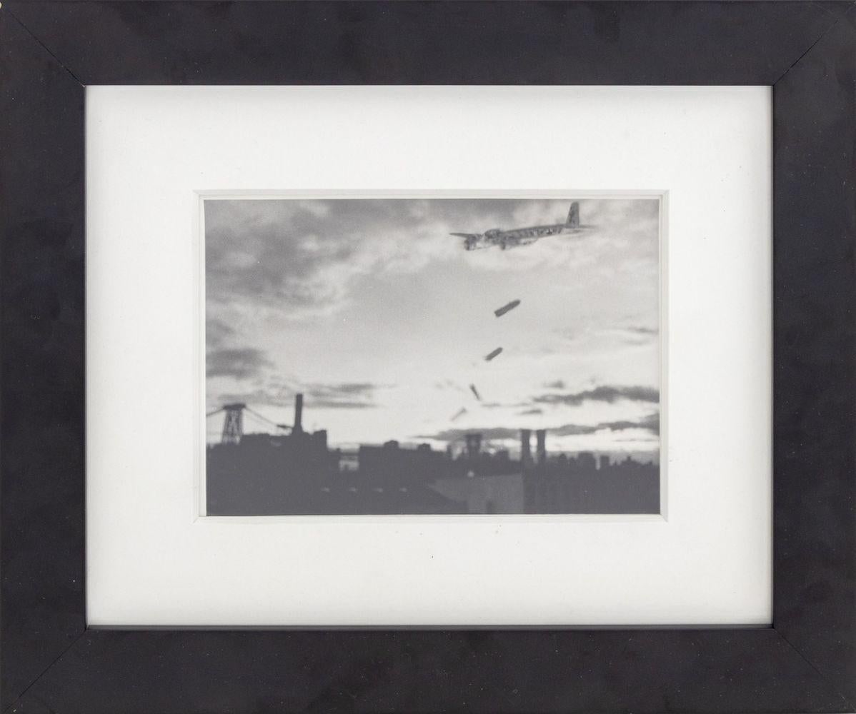 Unknown Landscape Photograph - Heinkel He 177 Grief Flying Over City