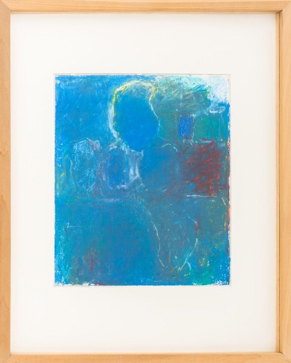 Abstrakte Komposition in Blau