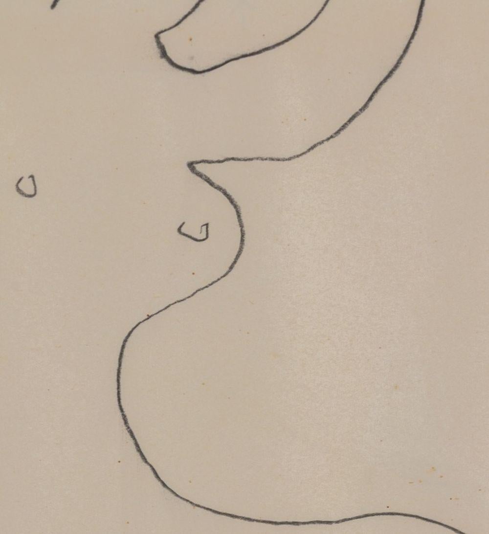 Seated Female Nude - Art by Roger Hilton
