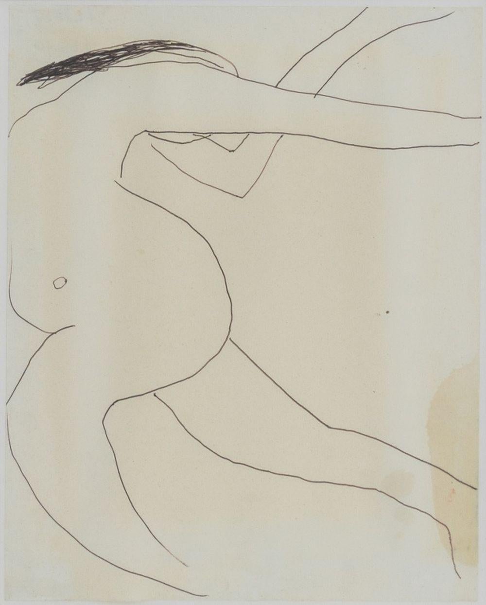 Figura desnuda - Art de Roger Hilton