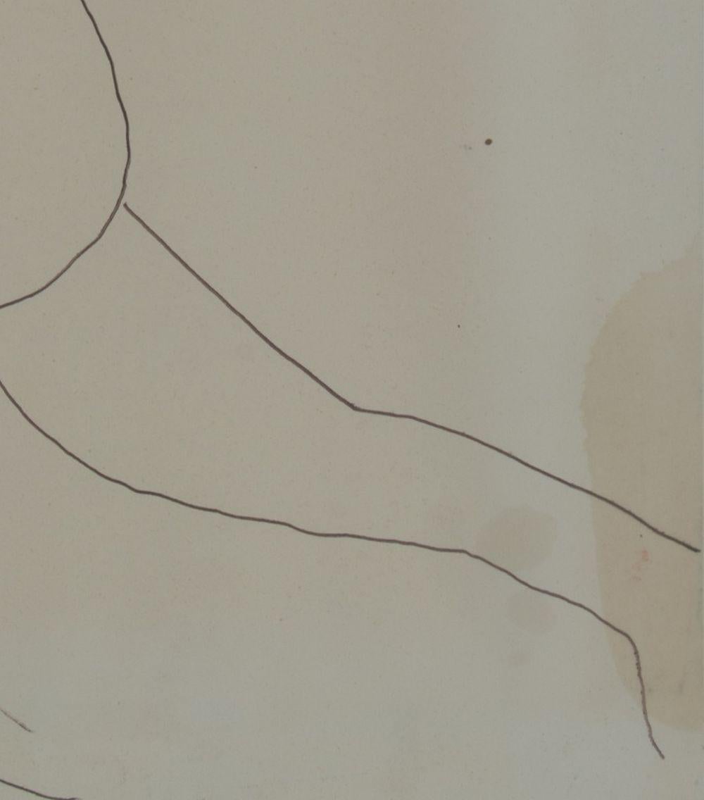 Figura desnuda - Figurative Art Gris de Roger Hilton