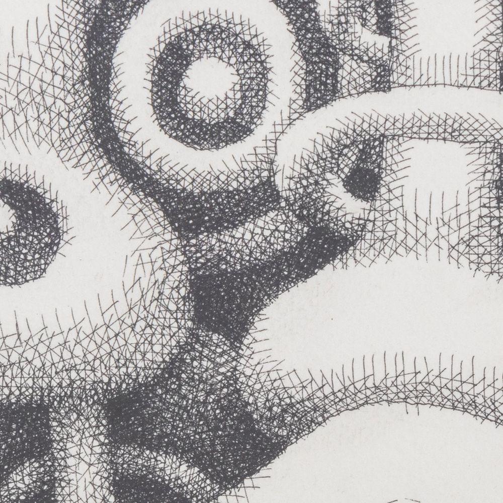 Signed Abstract Figural Composition - Contemporary Art by Unknown