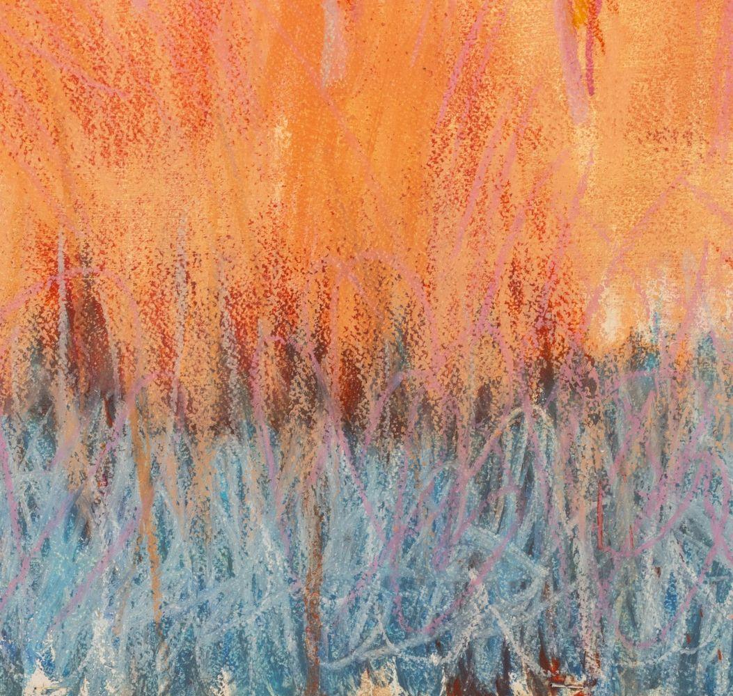 P de pasión - Abstract Drawing Naranja de Domenick Capobianco 
