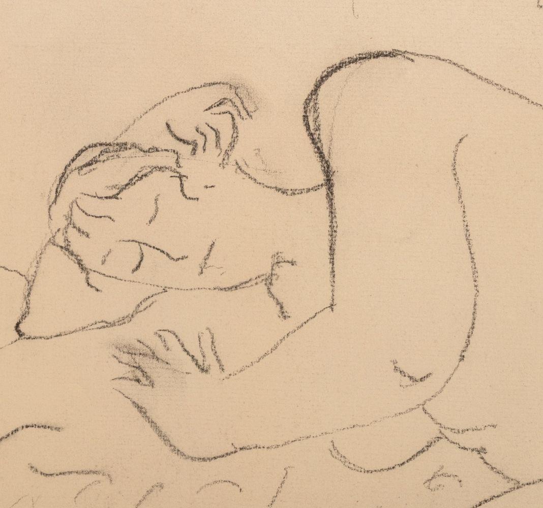 Desnudo Femenino Reclinado - Art de Manfred Schwartz