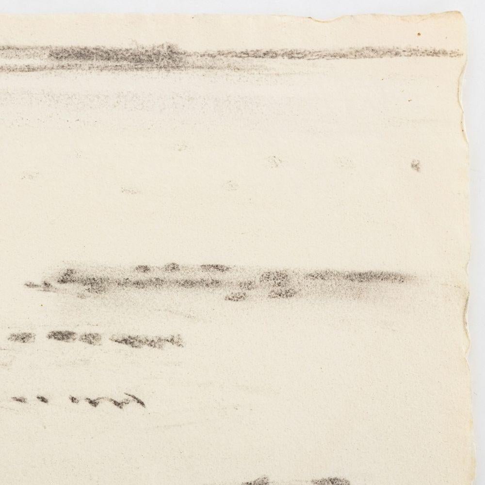 Strand Seelandschaft (Beige), Abstract Drawing, von Manfred Schwartz