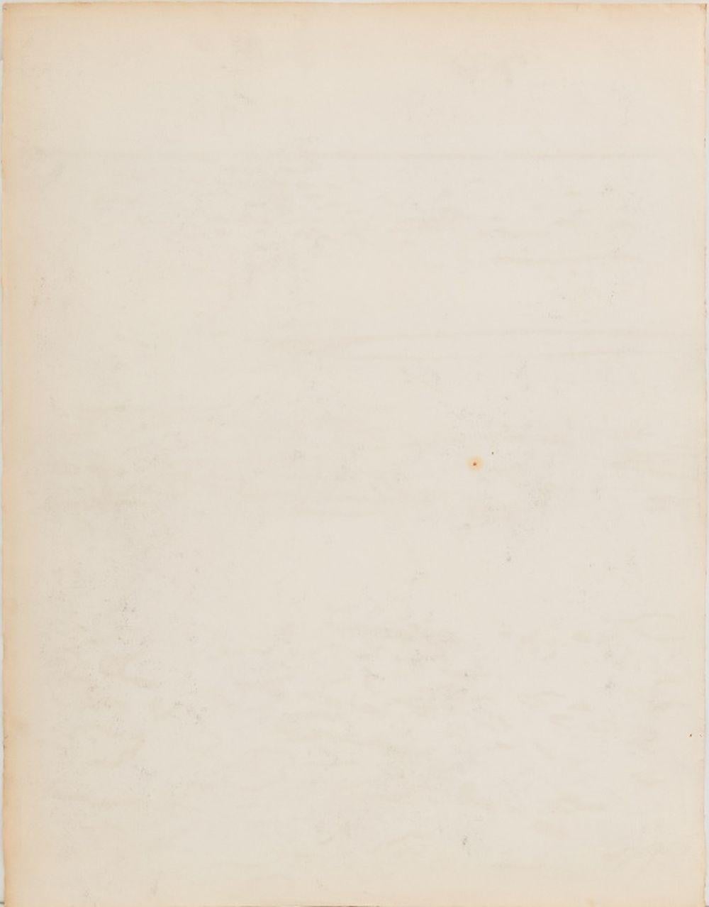 Plage Paysage marin - Beige Abstract Drawing par Manfred Schwartz
