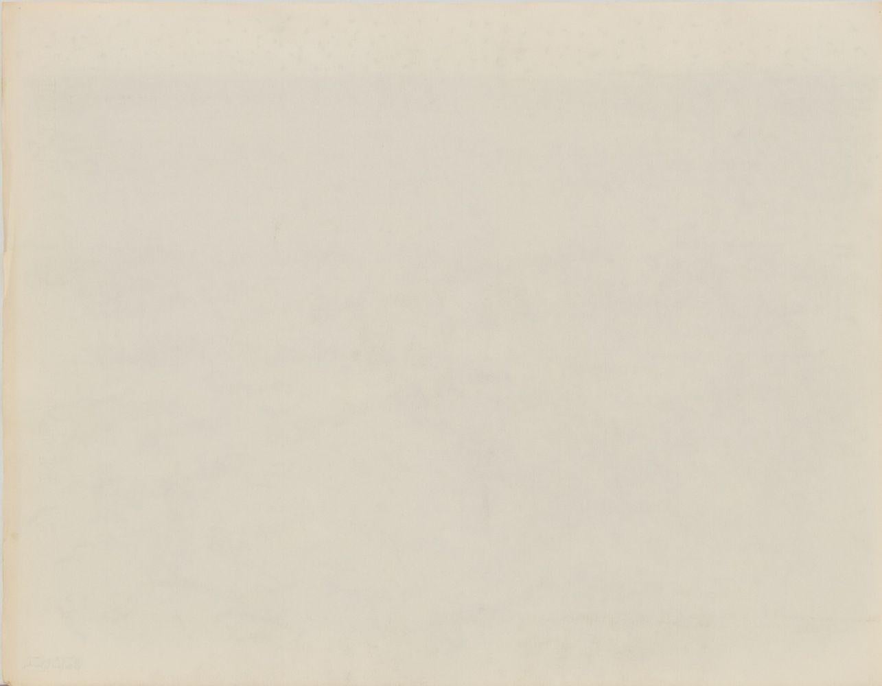Playa Paisaje marino - Abstract Drawing Beige de Manfred Schwartz