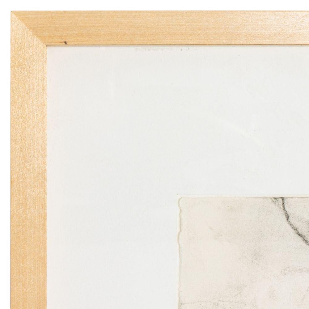 Robert O'Meara (estadounidense, XX-XXI), Composición expresionista abstracta, Carboncillo sobre papel, firmado abajo a la derecha, marco de madera. Imagen: 13