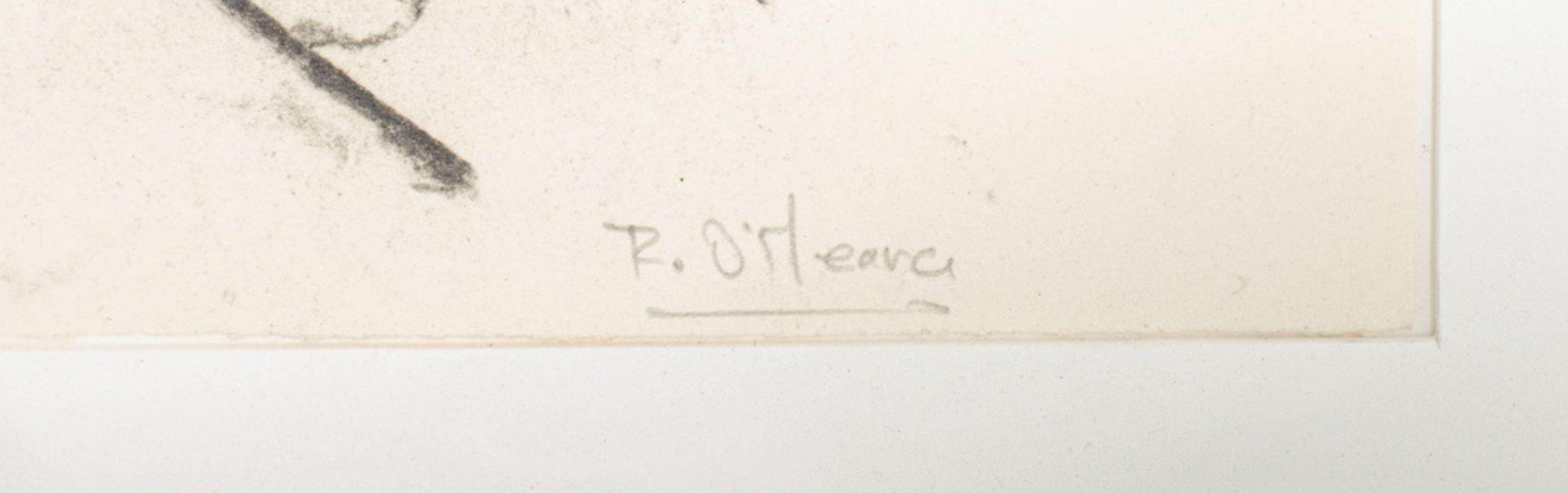 Composición Expresionista Abstracta - Abstract Drawing Beige de Robert O'Meara