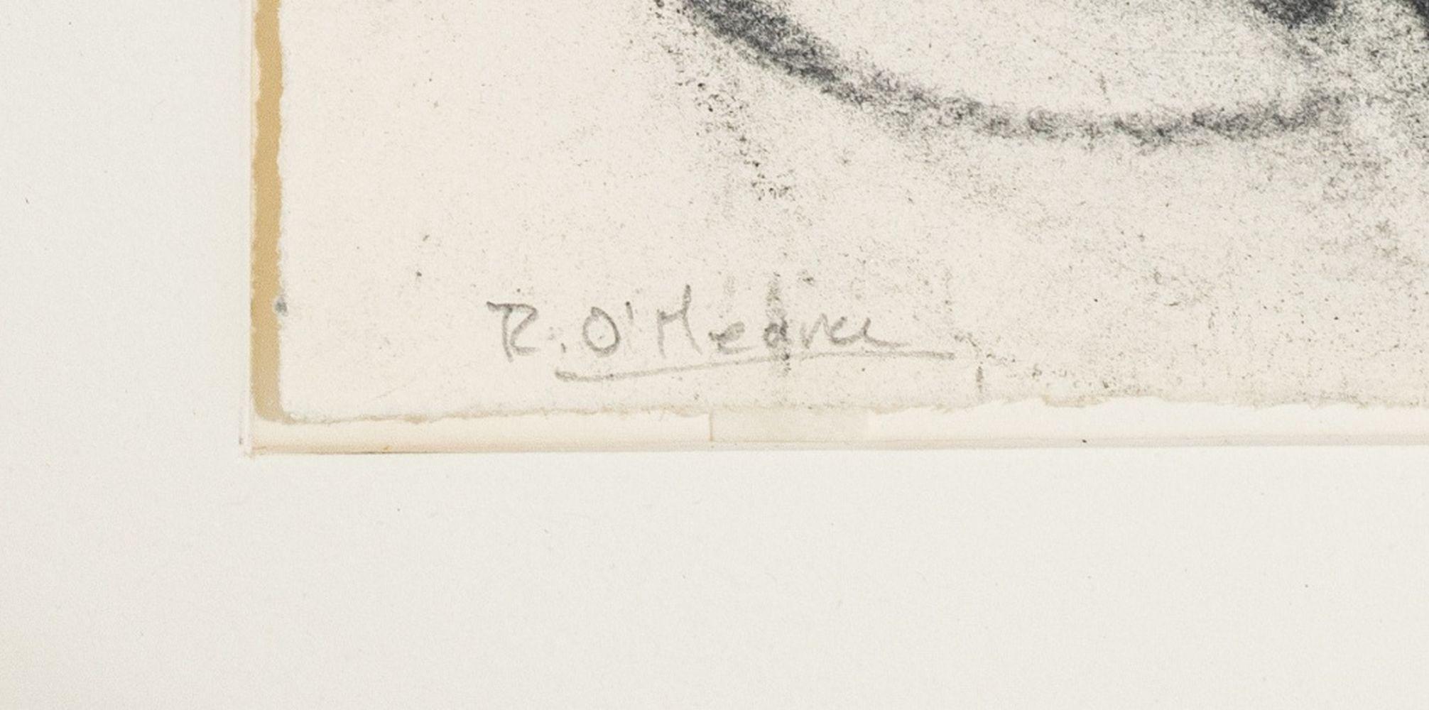 Composición Expresionista Abstracta - Abstract Drawing Beige de Robert O'Meara