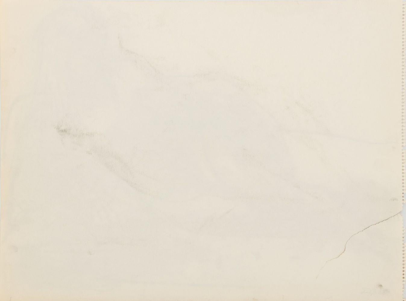 Reclining Female Nude - Beige Figurative Art by Manfred Schwartz