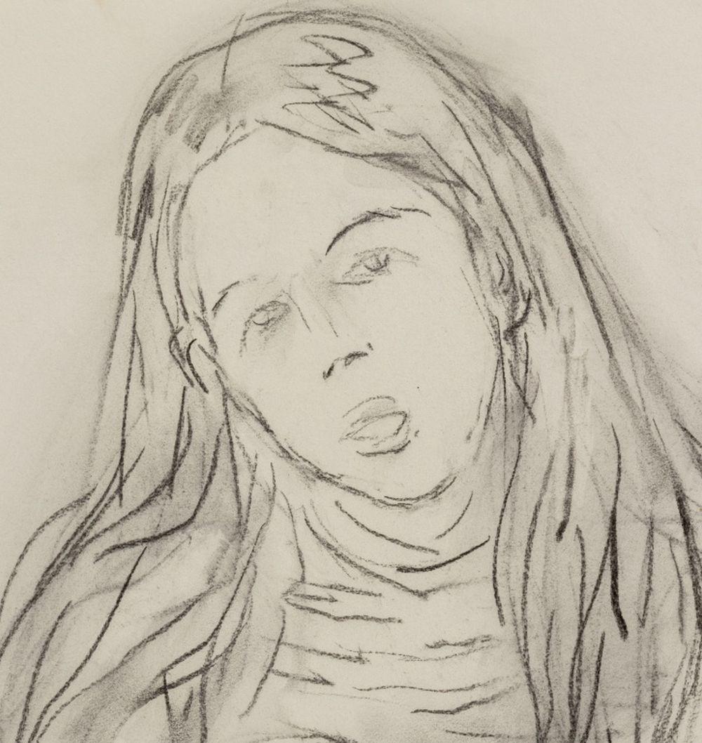 Ritratto di donna - Art di Manfred Schwartz