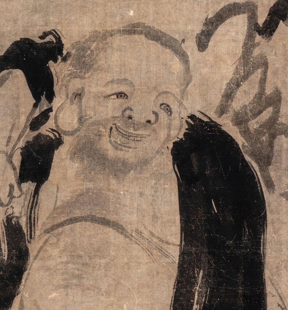 Buda japonés Hotei Tinta sobre papel, S. XIX - Art Otro estilo de arte de Unknown