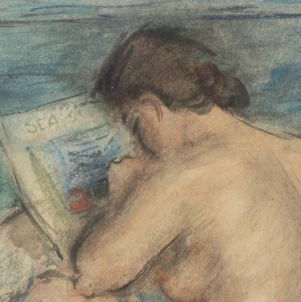 Figure nude sulla spiaggia - Art Impressionismo di Josef Foshko