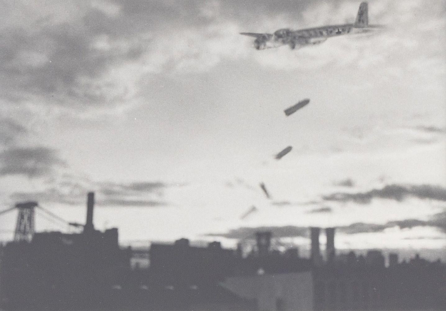 Heinkel He 177 Grief Flying Over City - Photograph by Unknown