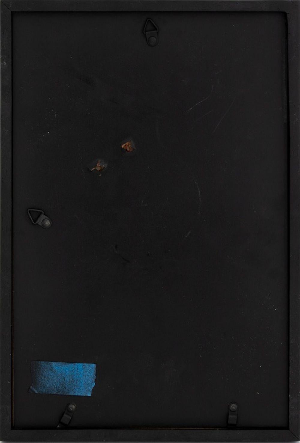 Agnes Preston-Brame (hongroise/américaine, XX-XXI), Portrait d'un couple, fusain sur papier, 1984, signé et daté en bas à gauche, cadre en bois ébonisé. Image : 11,75