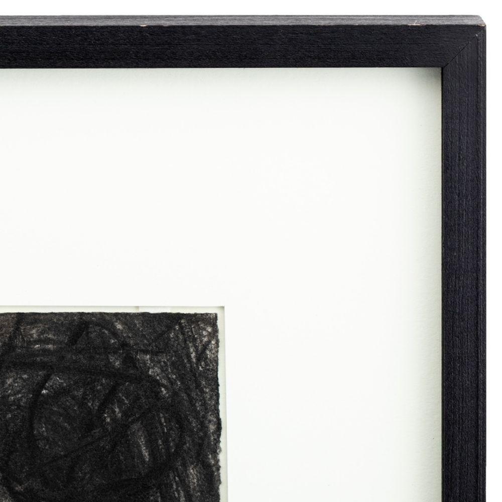 Robert O'Meara (American, XX-XXI)  Abstract Composition, Graphite and Charcoal on paper, signed in pencil lower left, black wood frame. Image: 19.75
