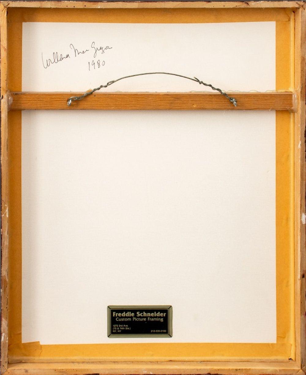 Willard MacGregor (American, 1901-1993), Two Abstract Compositions, Watercolor on Paper, 1983 and 1989, each signed and dated lower left, ebonized giltwood frames. Larger image: 11.25