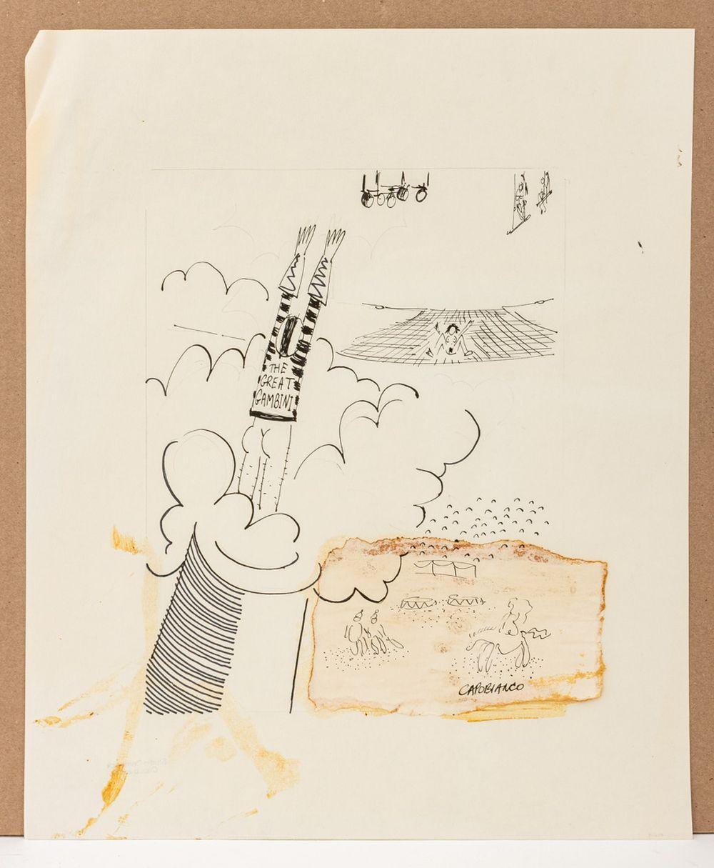 Domenick Capobianco (American, b. 1928), Group of 18 Preliminary Drawings, Mixed Media on Paper, one titled 