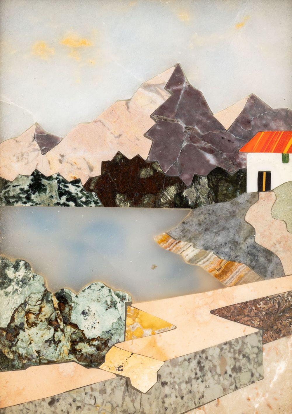 Florentine Pietra Dura Plaque For Sale 1