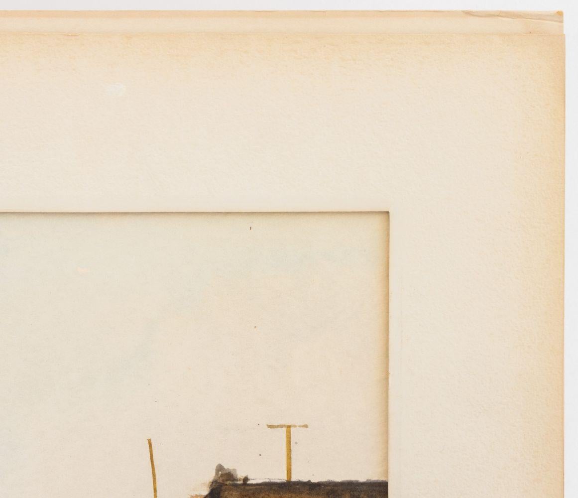 Staats Cotsworth, Scena del fiume - Landscape Art Beige di Unknown