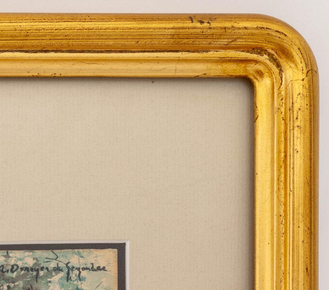 La ciudad entre los árboles - Landscape Art Beige de André Dunoyer de Segonzac