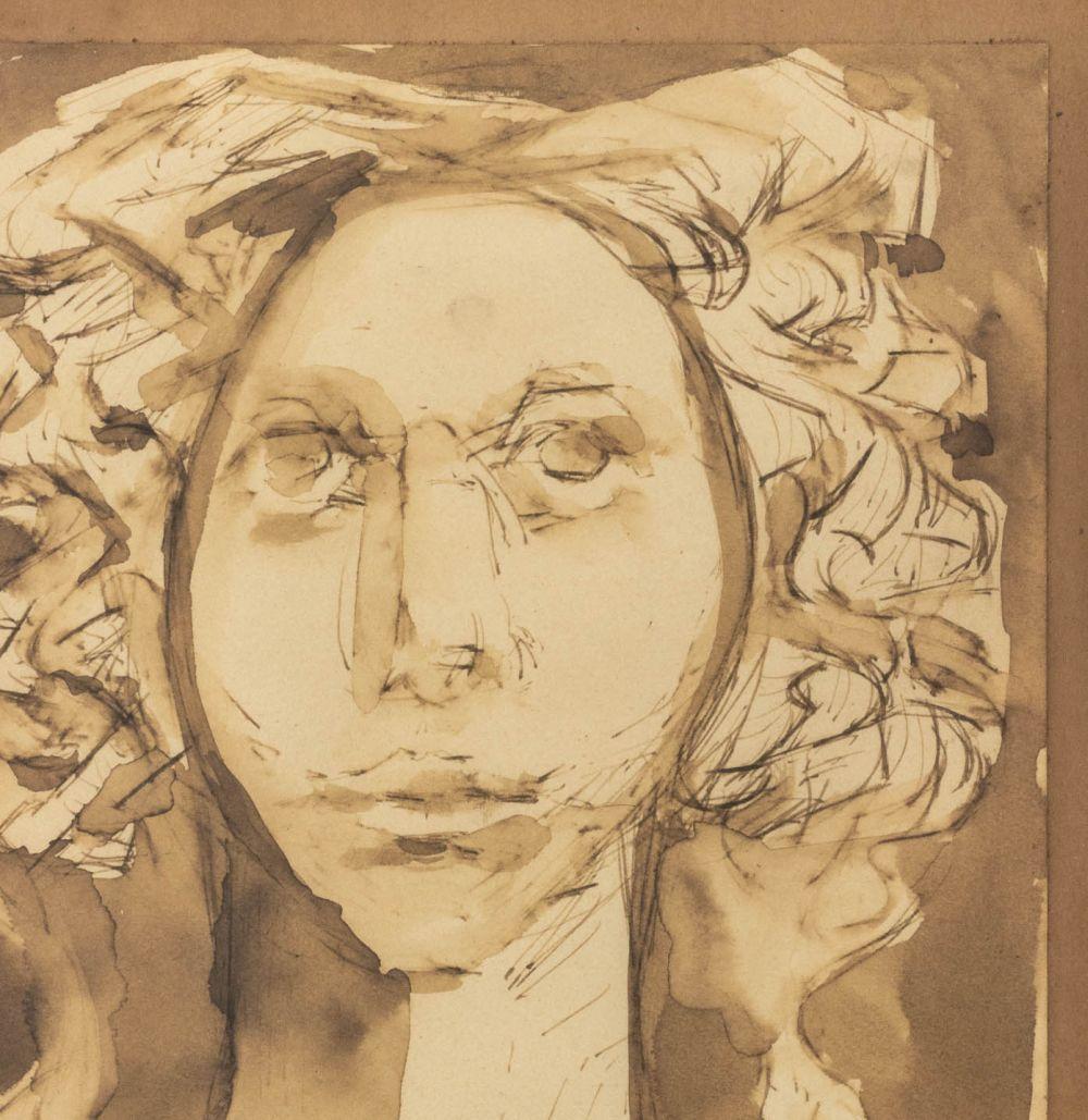 Portrait d'une femme - Moderne Art par Leonor Fini