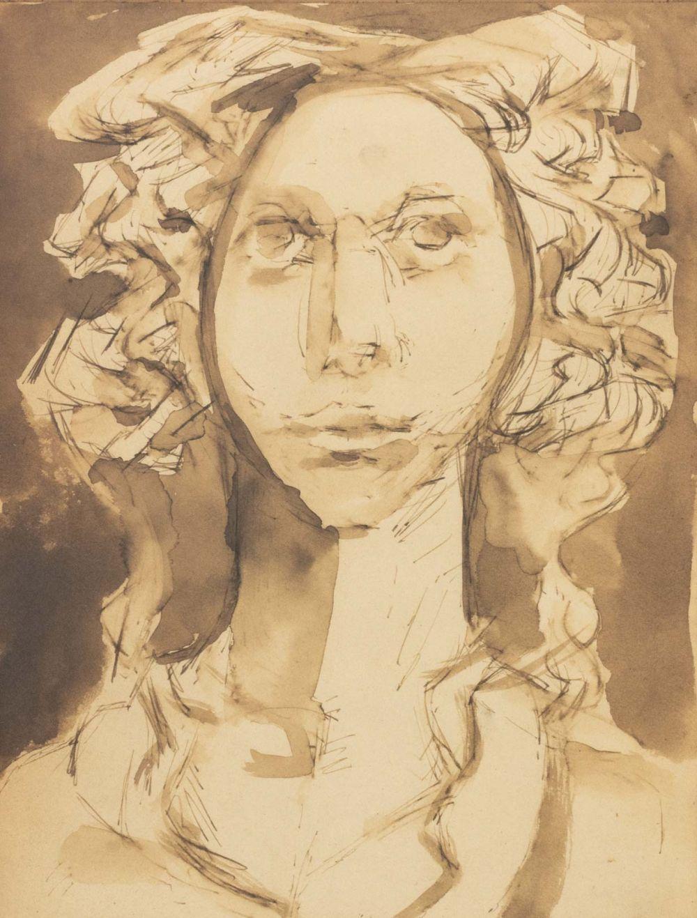 Portrait d'une femme - Art de Leonor Fini