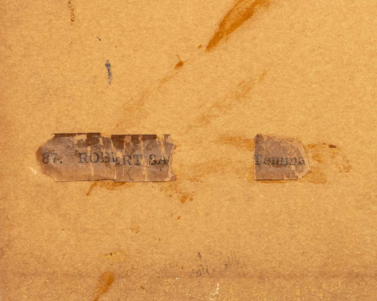 Leonor Fini (Argentine/Italienne, 1907-1996) Attribué, Portrait d'une femme, aquarelle sur papier, apparemment non signé, étiquette de papier partielle indiquant 