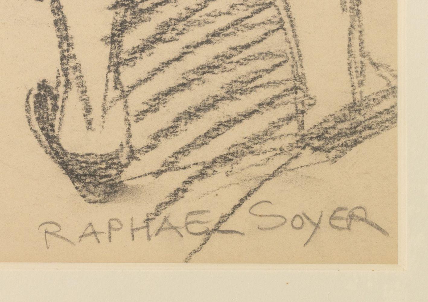 Bathing Female Figures - Beige Nude par Raphael Soyer