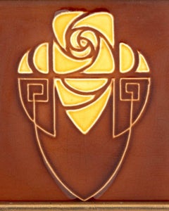 Gilliot Hemiksem Art Nouveau Pottery Tile